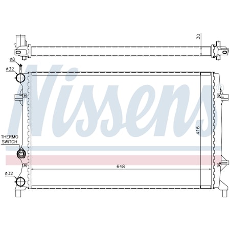 Nissen Nissens Radiator, 65296 65296
